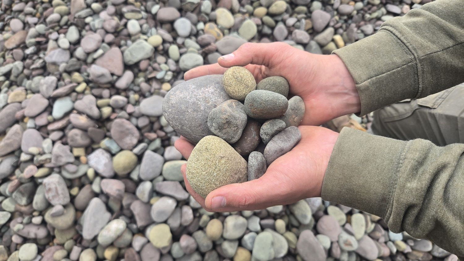 Gray Multi Color River Rock (1-3")