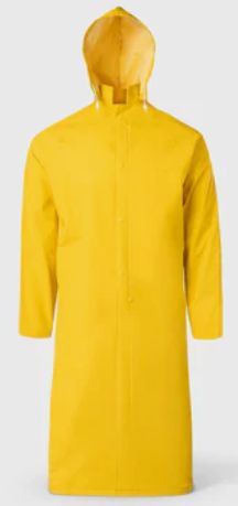 .35mm PVC/Polyester 49” Non Conductive Rain Coat