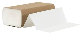 9.5&quot; x 9.5&quot; Multi-Fold Paper Towels, White, 250 Sheets (16 Count)