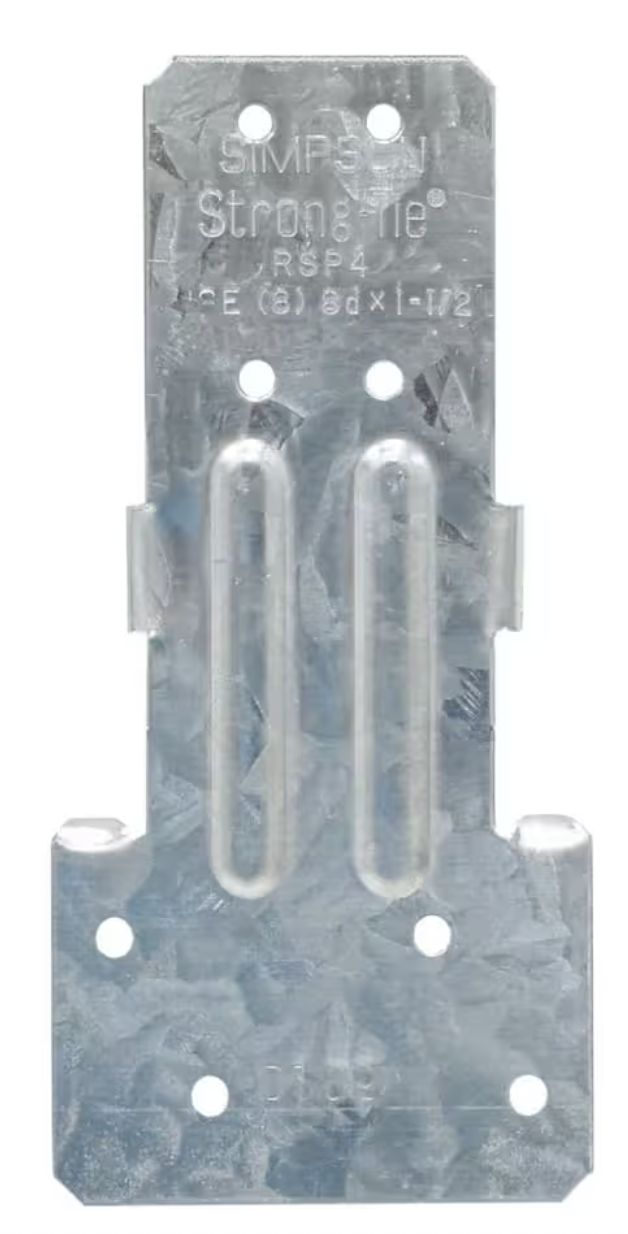 RSP 4-1/2 in. Galvanized Reversible Stud-Plate Tie