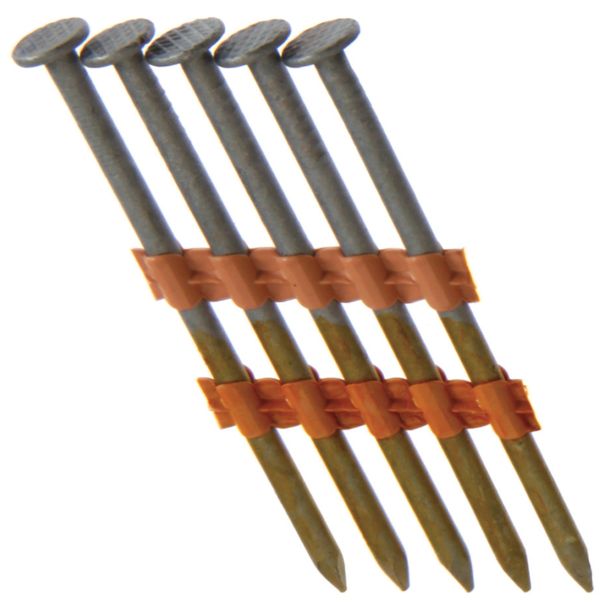 2-1/2&quot; x .131&quot;, 21-degree Plastic Strip Round Head Nails, Hot Galvanized, Smooth Shank, (5,000/Carton), Grip Rite #GR212131HG