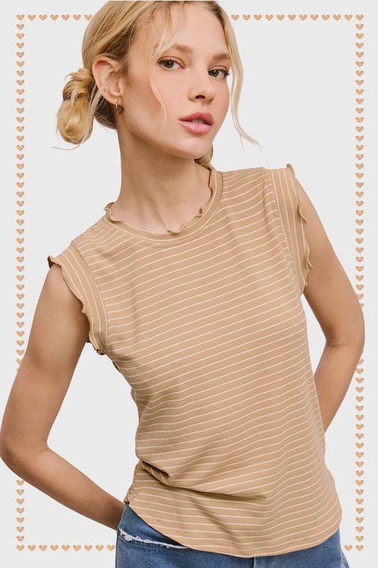 Brushed ruffle