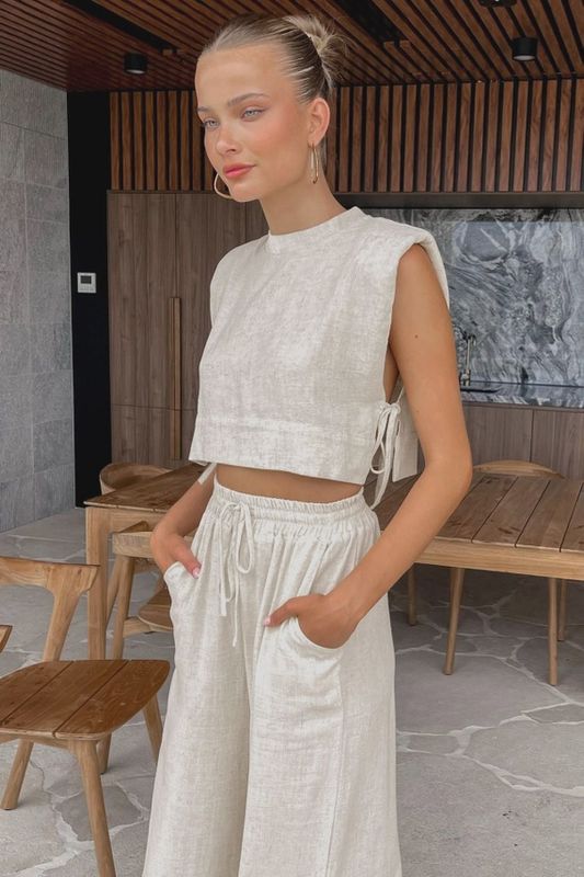 Linin Crop top
