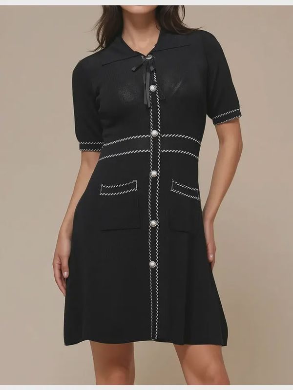 Button Mini Dress