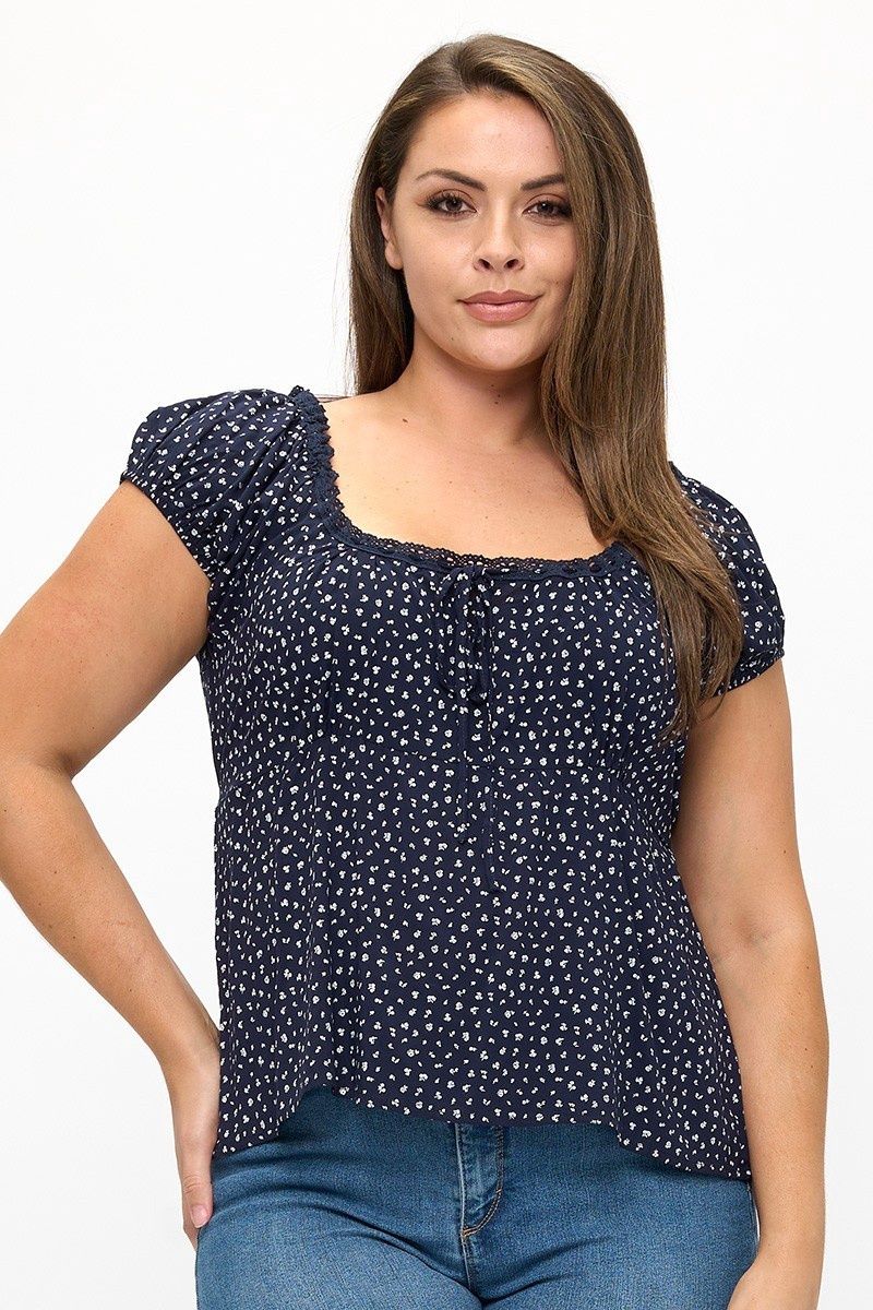 DITSY SQUARE, Size: 1X