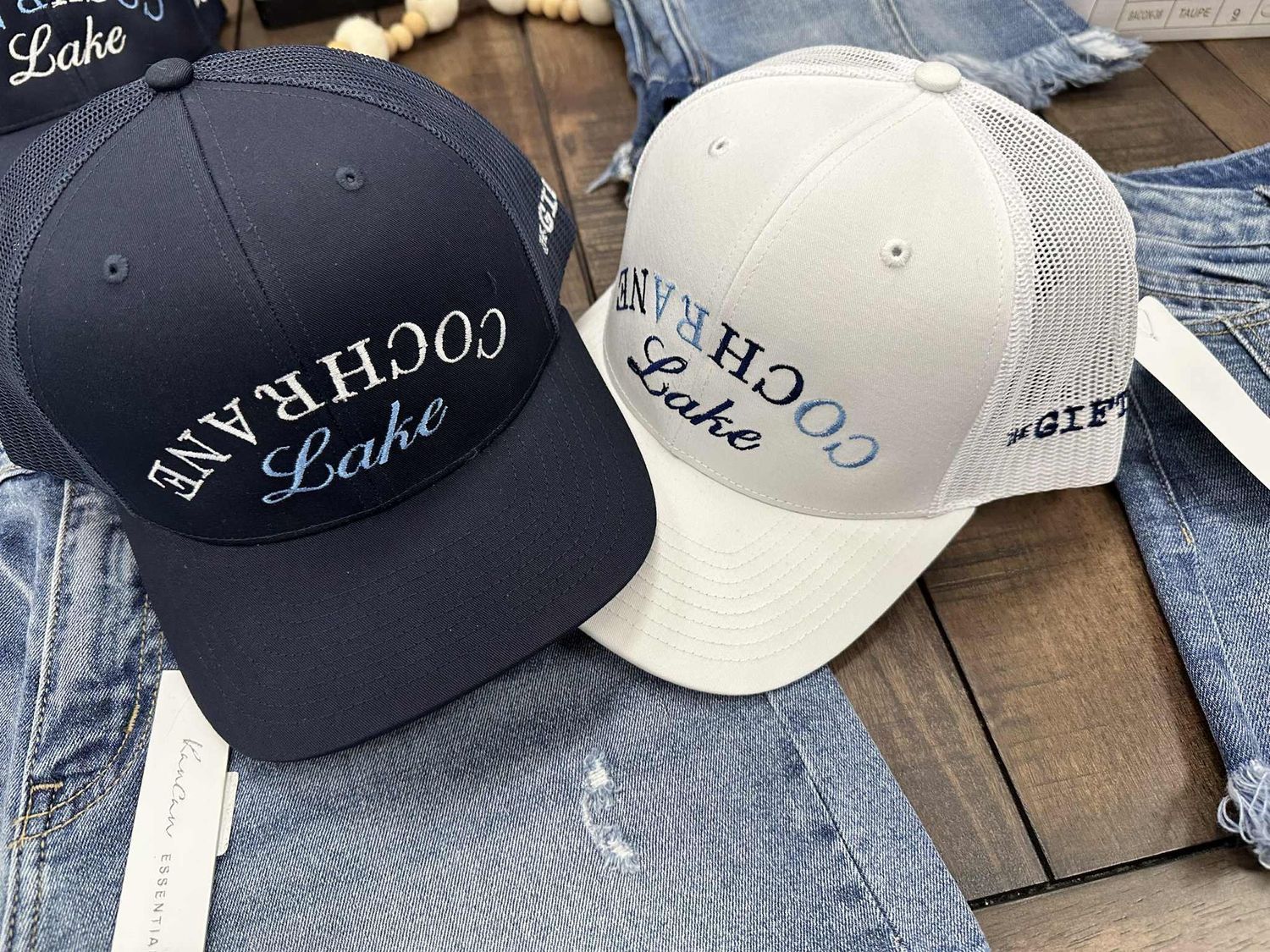 Lk Cochrane Gear, style: HATS-WHITE-TRUCKER