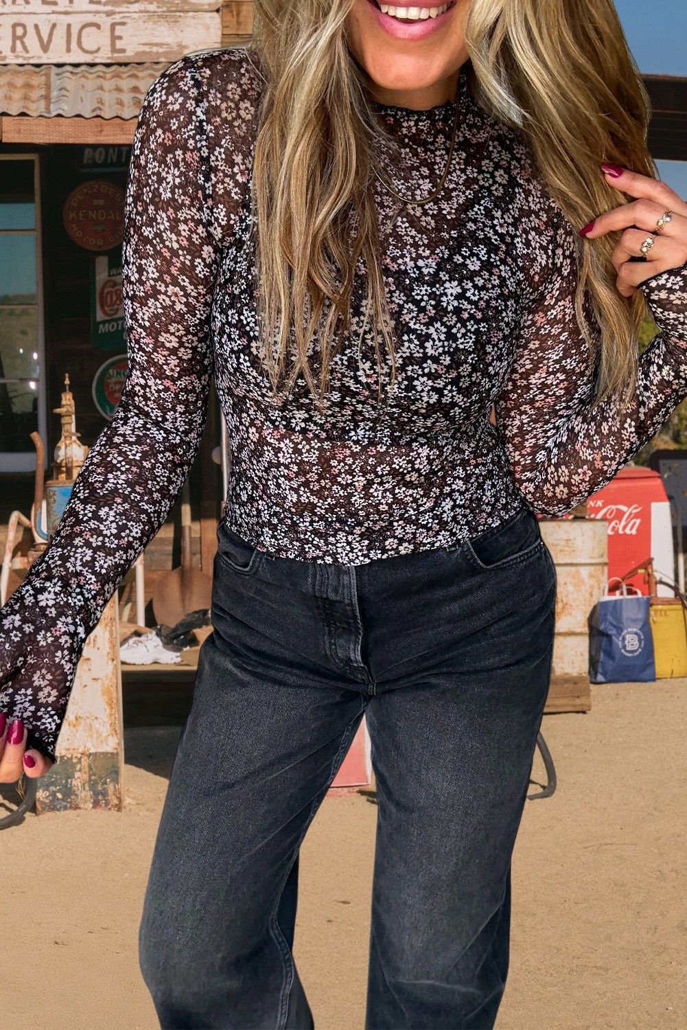 DITSY MESH, Size: SMALL