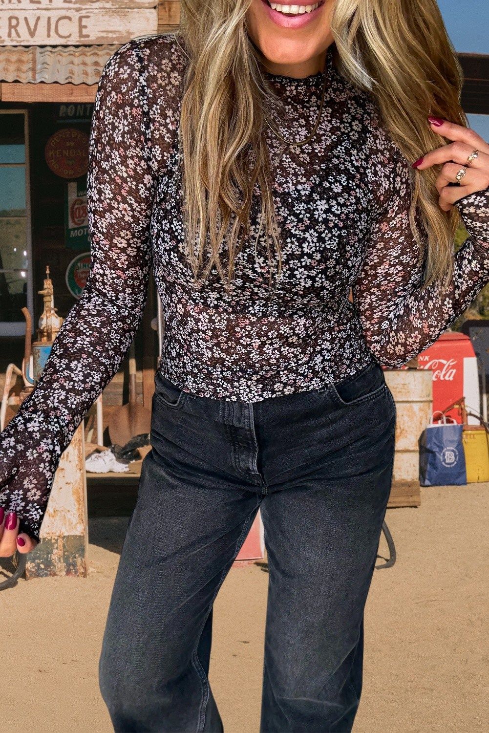 DITSY MESH, Size: SMALL