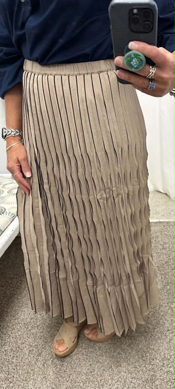 Pleated Midi