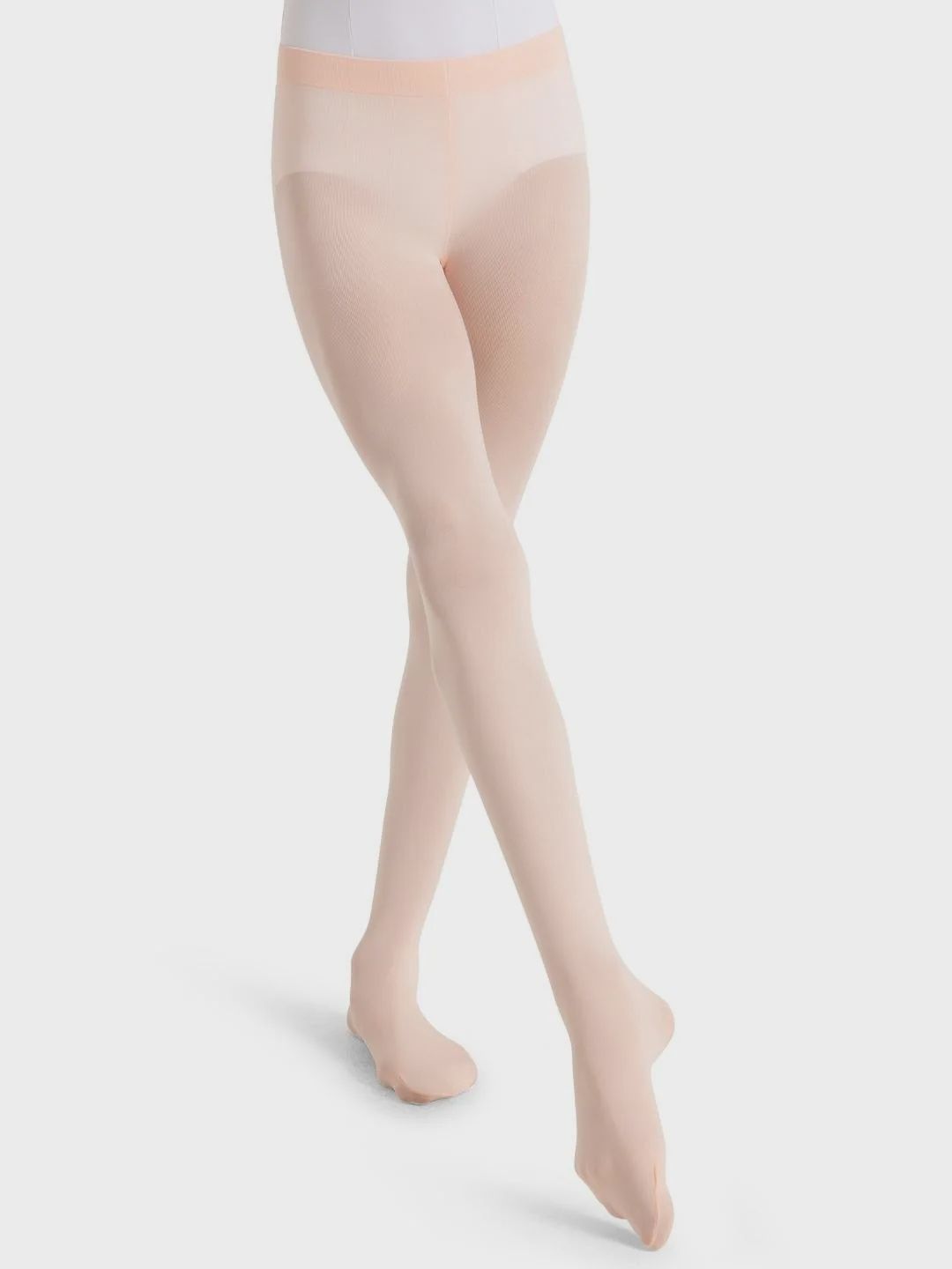Ultra Soft Self-Knit Waistband Transition Tights - Girls