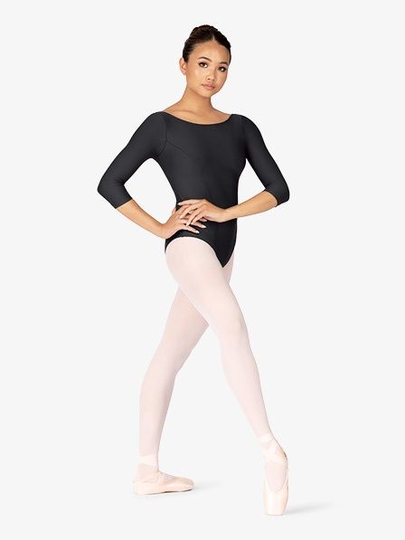 3/4 Sleeve Front Seam Leotard