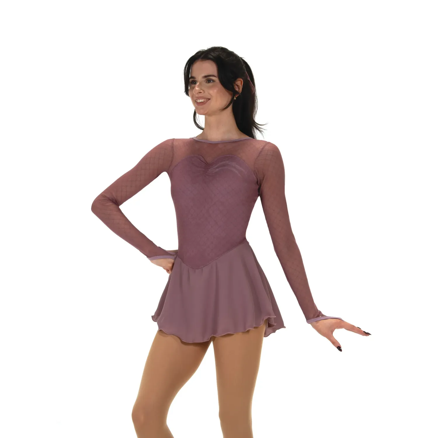 Overmesh Dress – Mauve