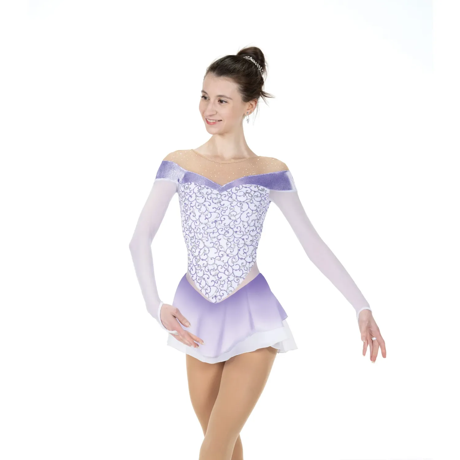 Ice Flow Dress – Lilac/Snow