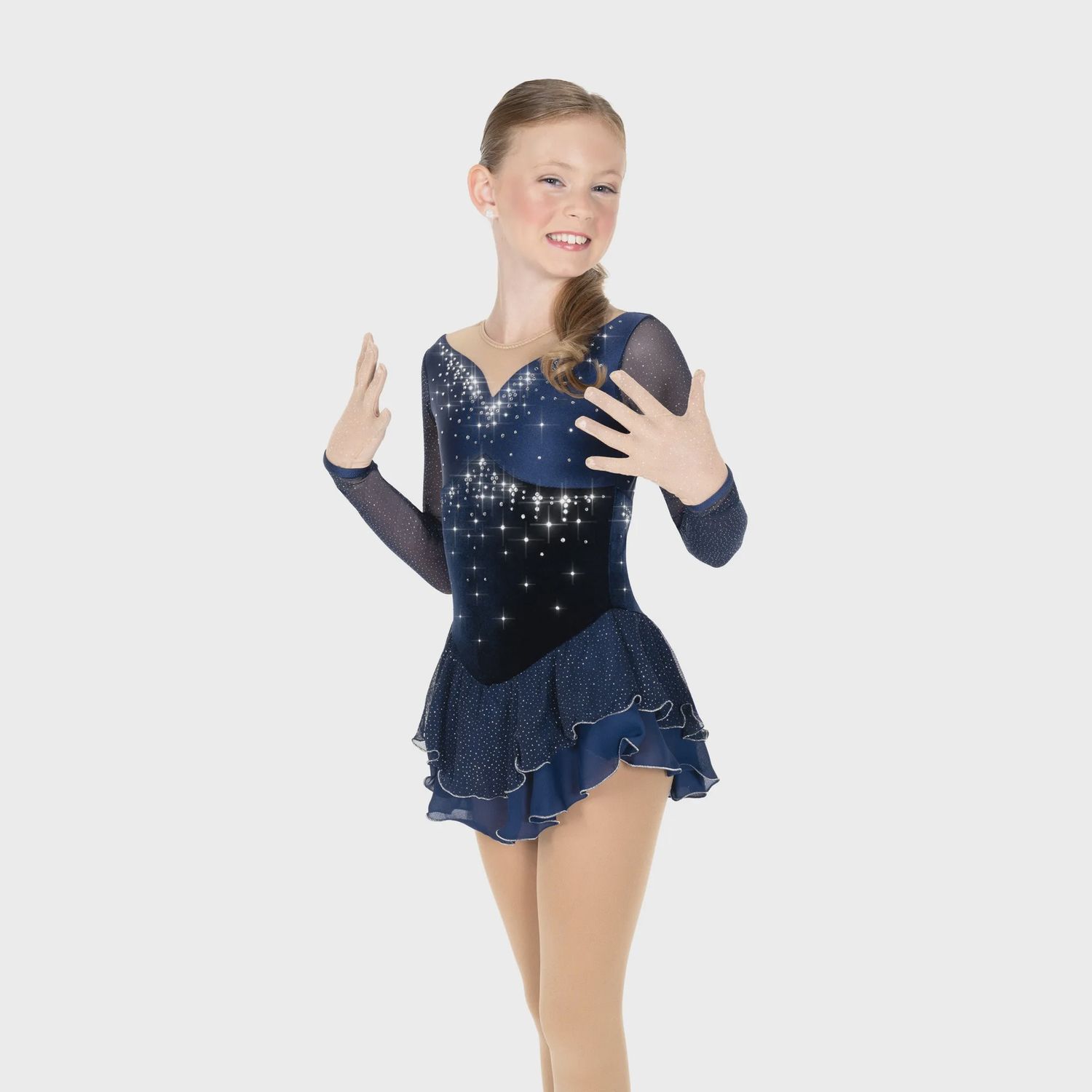 Embellishment Dress, Colour: Navy Blue, Size: 6-8