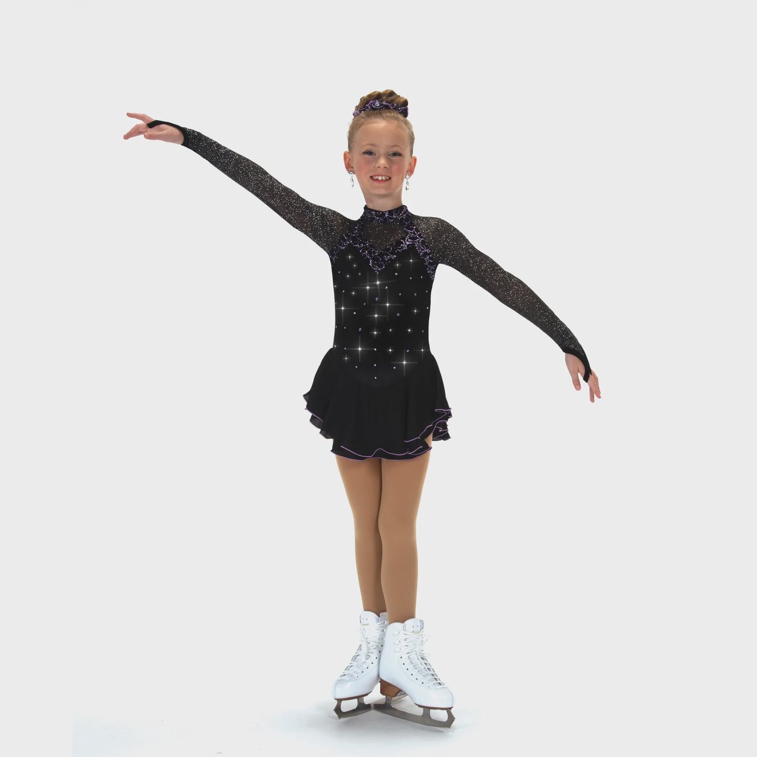 White Knight Dress, Colour: Black Night, Size: 6-8