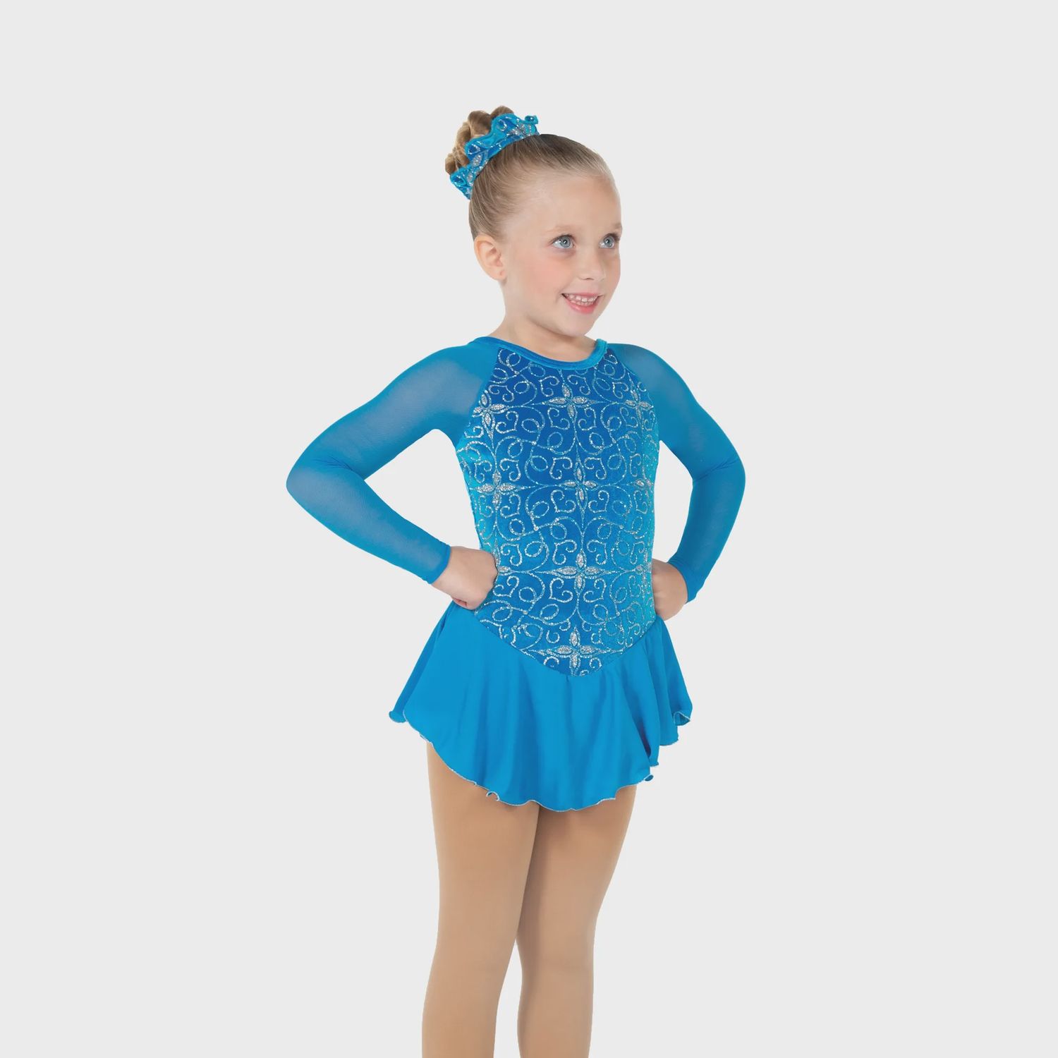 Silver Sweet Dress, Colour: Capri Blue, Size: 4-6