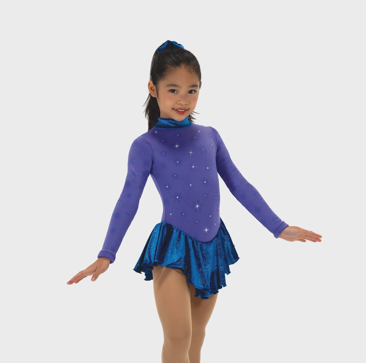 Snow Fleece Dress, Colour: Purple/Royal, Size: 4-6