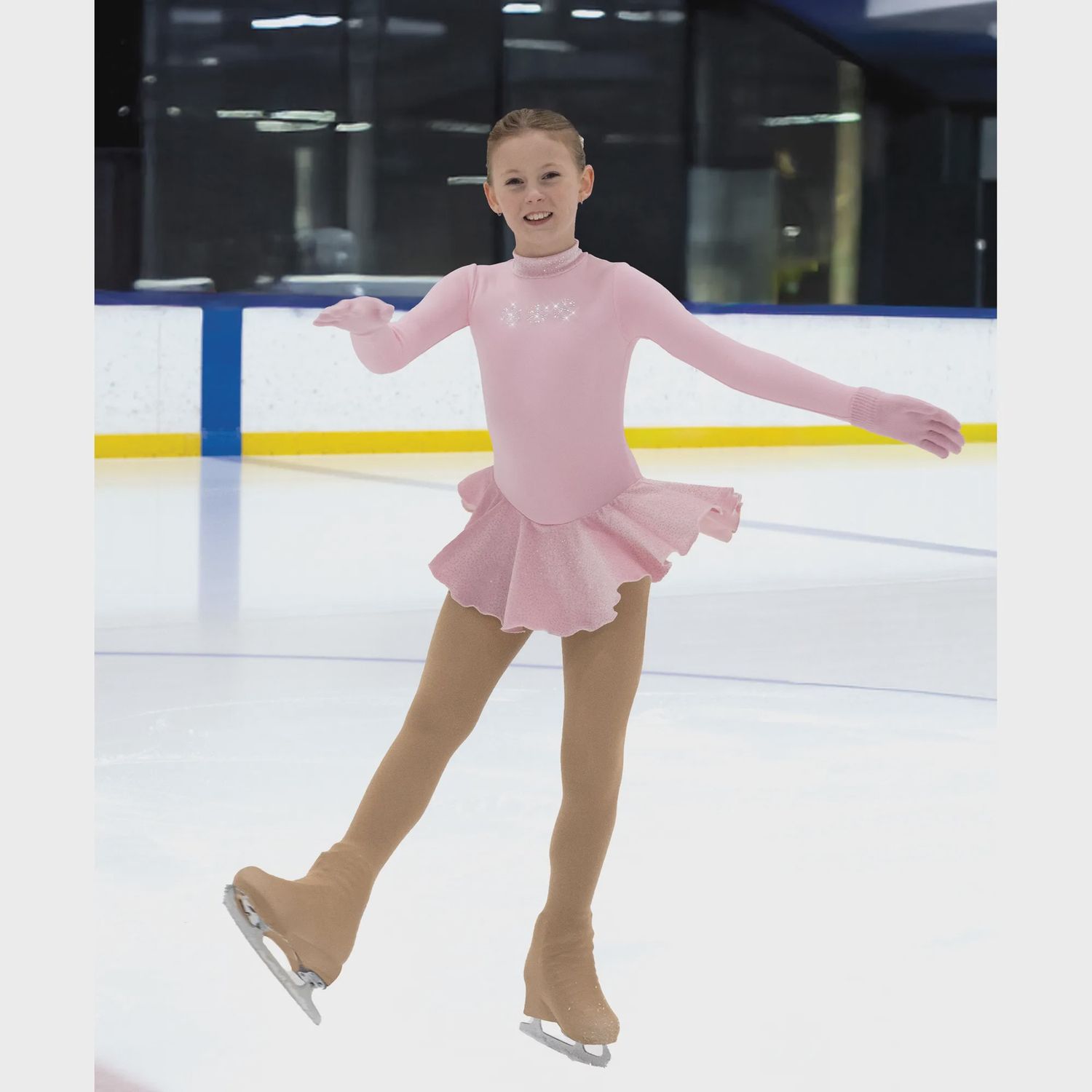 Crystal Fleece Dress, Colour: Pink, Size: 4-6