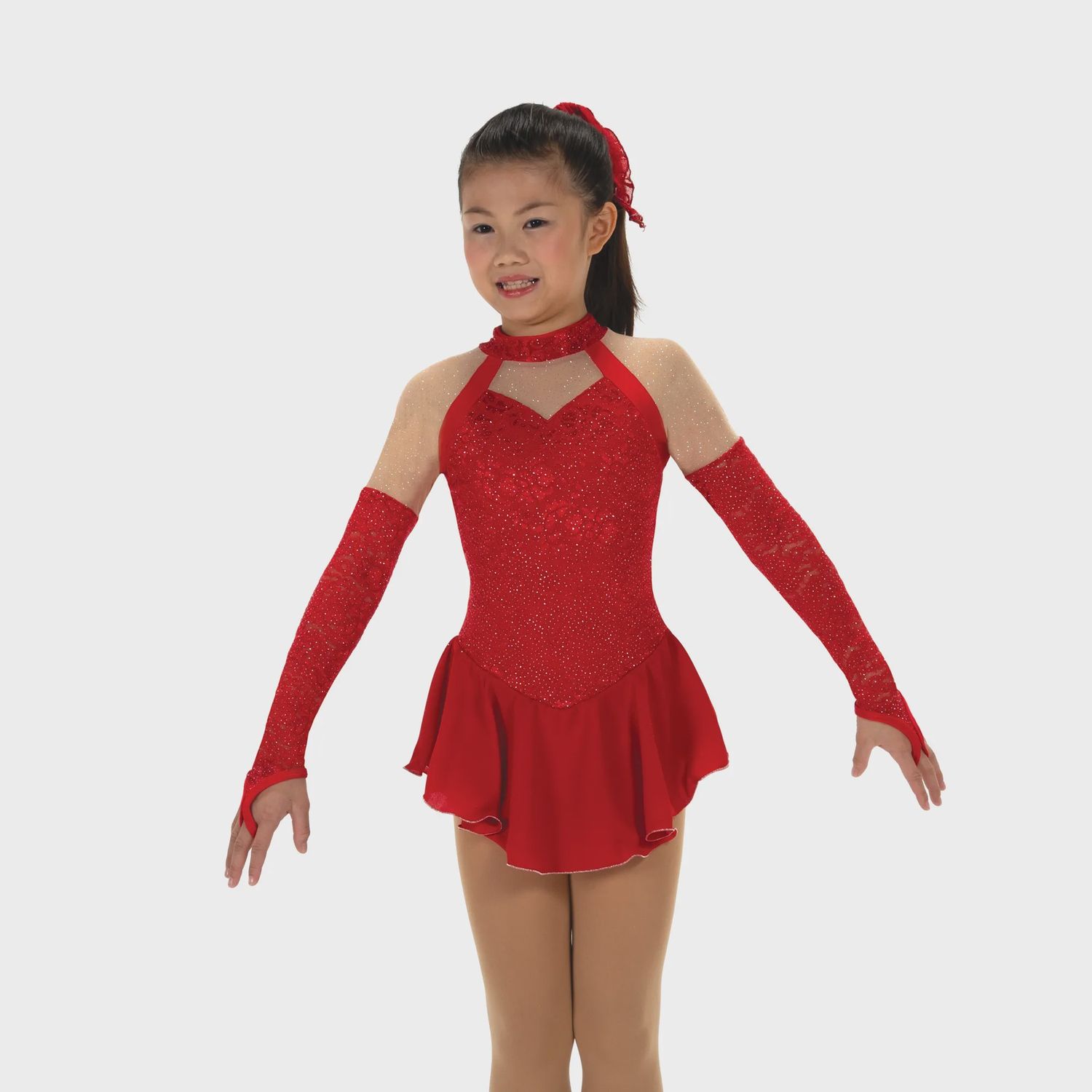 Opera Gloves Dress, Colour: Ruby Red, Size: 6-8