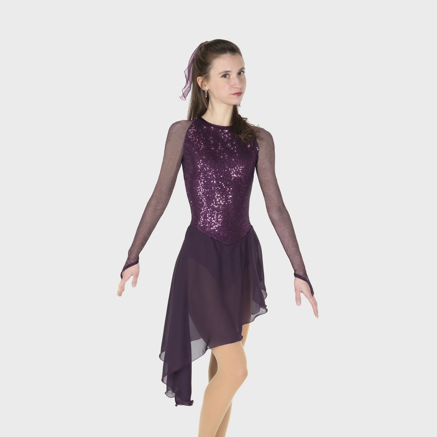 Darkening Dance Dress, Colour: Purple, Size: Small