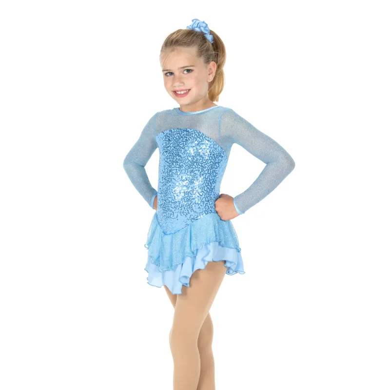 Song of Sequins Dress – Crystal Blue