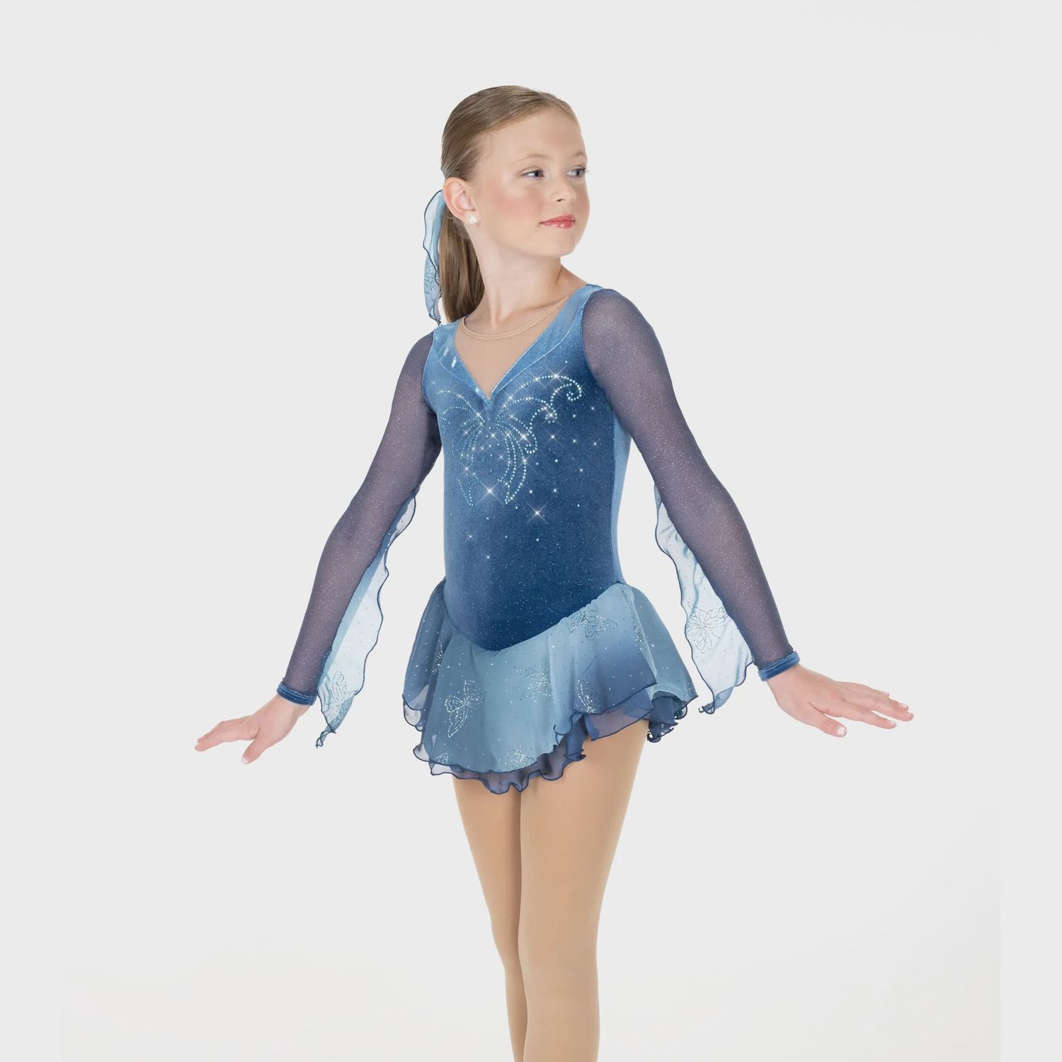 Butterfly Blue Dress, Size: 6-8