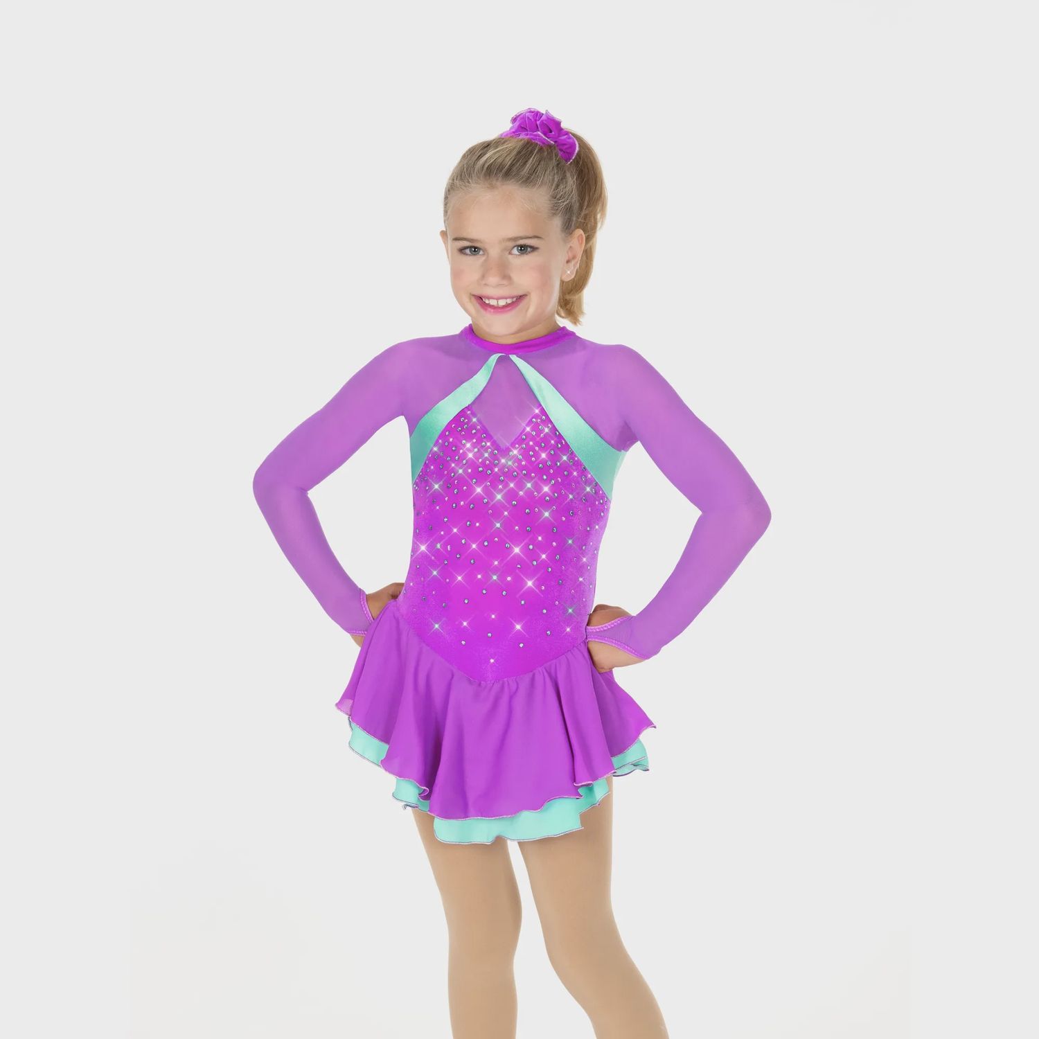 Dazzle Duo Dress, Colour: Orchid/Aqua, Size: 6-8