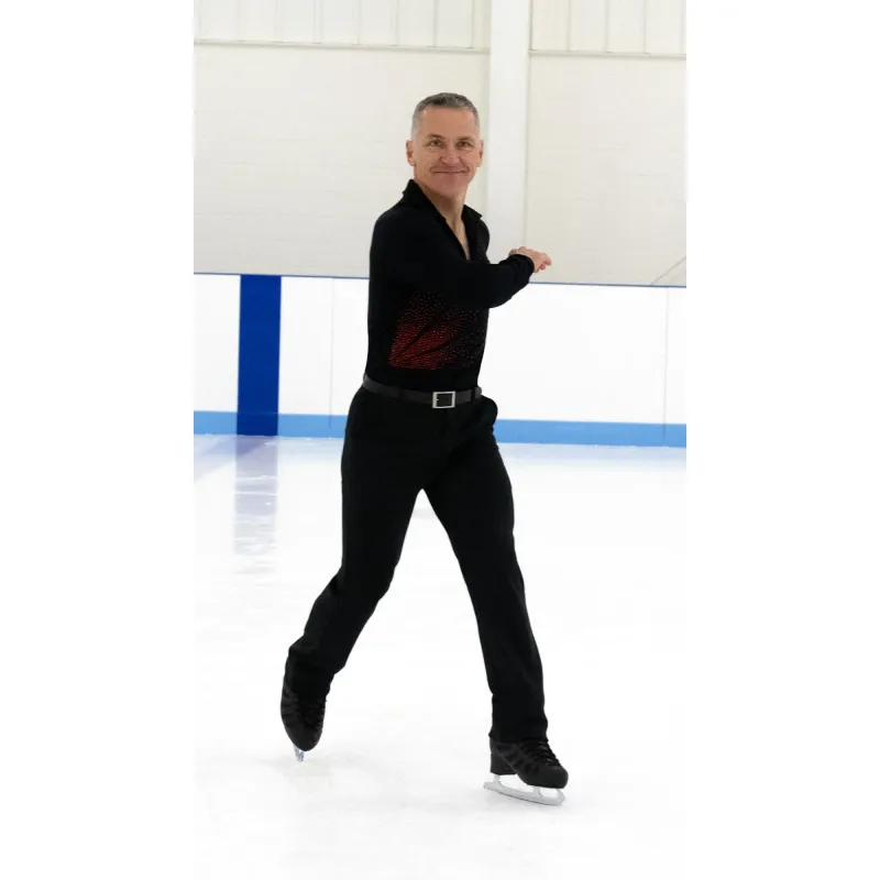 Mens On Black Shirt – Red on Black
