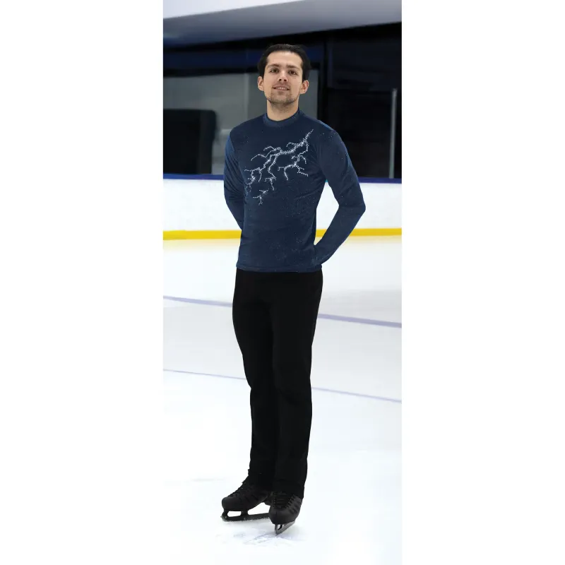 Mens Lightning Strikes Top – Storm Blue
