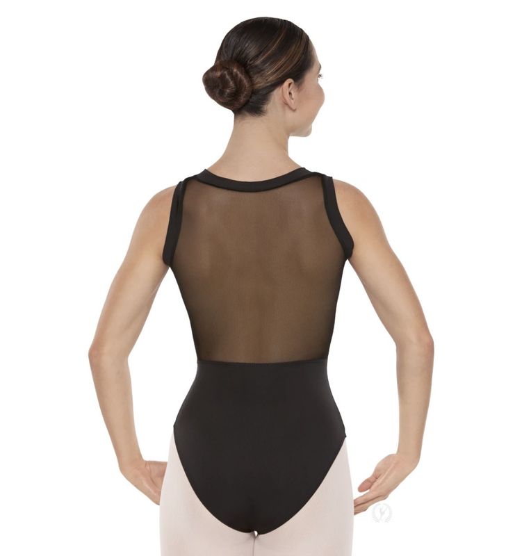 Eurotard Womens Silhouette Mesh Wrap Front Tank Leotard