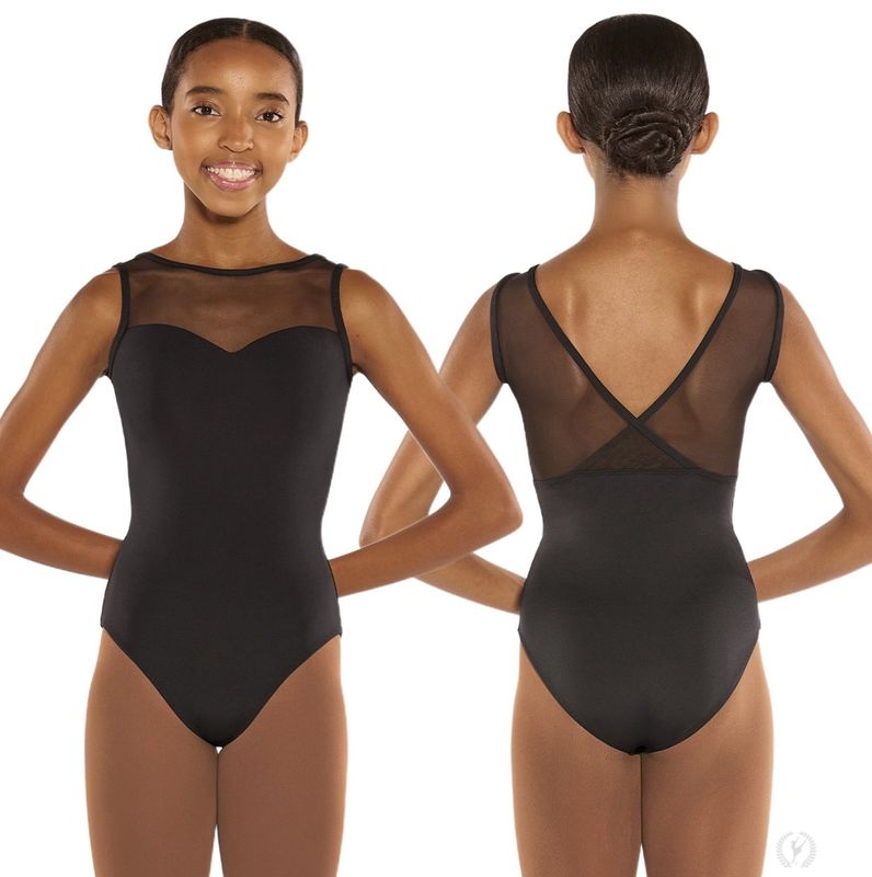 Eurotard Womens Silhouette Mesh Sweetheart Tank Leotard