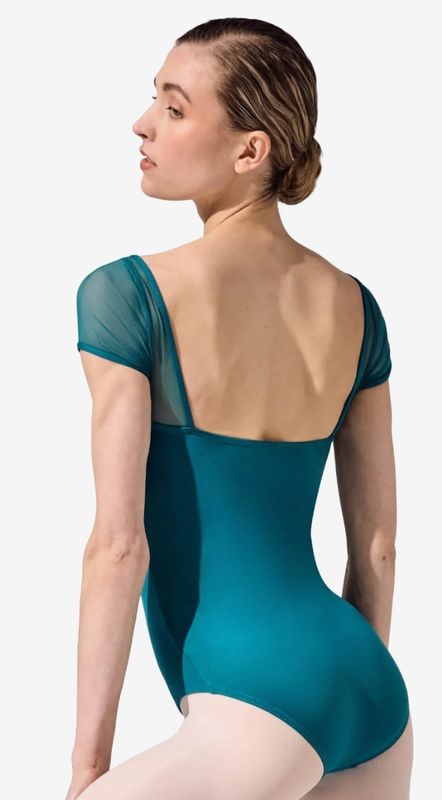 Studio Collection Mesh Yoke SS Leotard