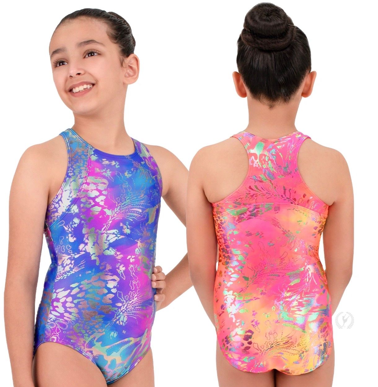 Eurotard Girls Neon Safari Racerback Leotard