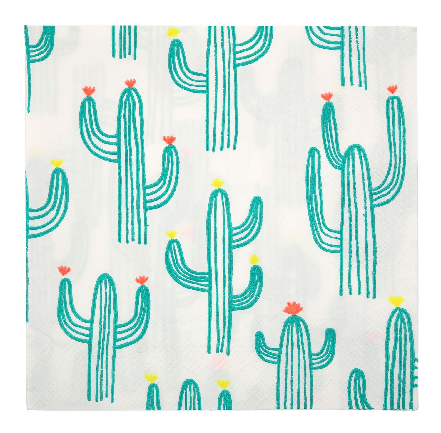 cactus napkins large, Size: one size