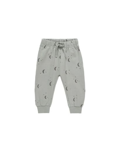 RELAXED SWEATPANT || MOONS, Color: DUSTY-BLUE, Size: 0-3M