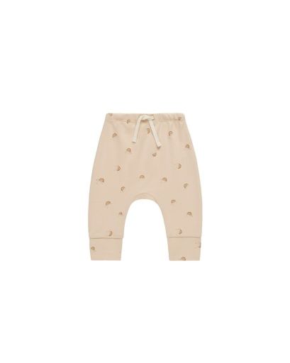 DRAWSTRING PANT || RAINBOWS, Color: SHELL, Size: 0-3M