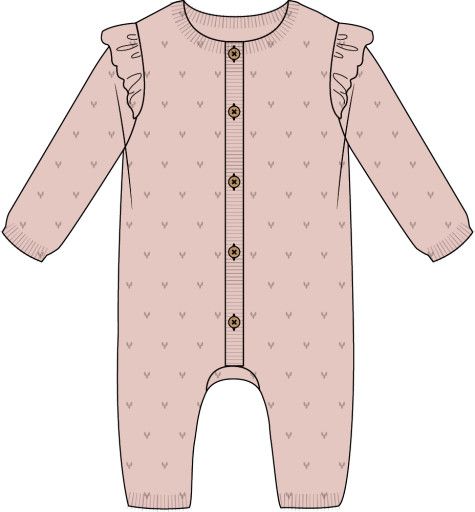 PEONY POINTELLE KNIT PLAYSUIT, Color: PINK LT., Size: 3-6M