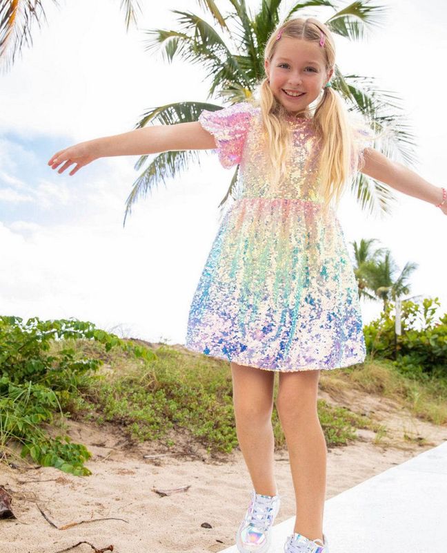 sequin ombre dress