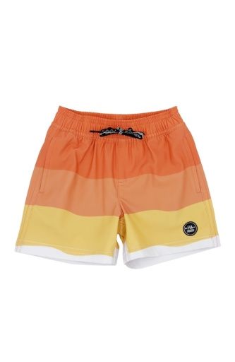 WAVE STRIPE BABY VOLLEY TRUNK, Color: MELON, Size: 6/12M
