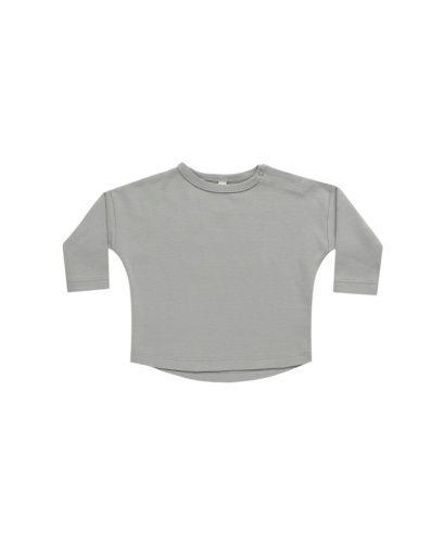 LONG SLEEVE TEE || DUSTY BLUE, Color: DUSTY-BLUE, Size: 0-3M