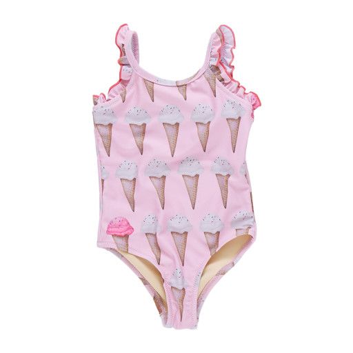 baby girls claire suit - neapolitan ice cream cones, Color: ice cream, Size: 3/6M