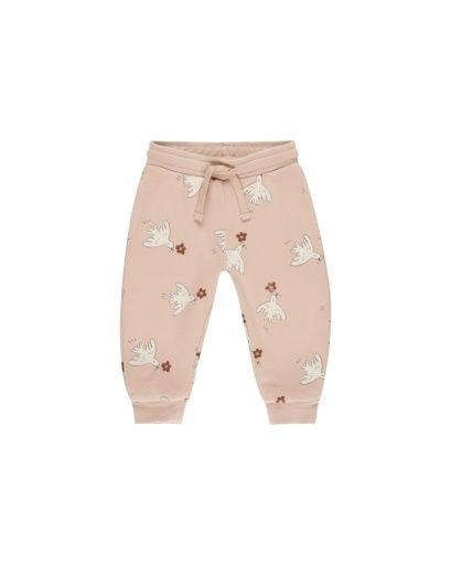 JOGGER SWEATPANT || DOVES, Color: ROSE, Size: 3-6M