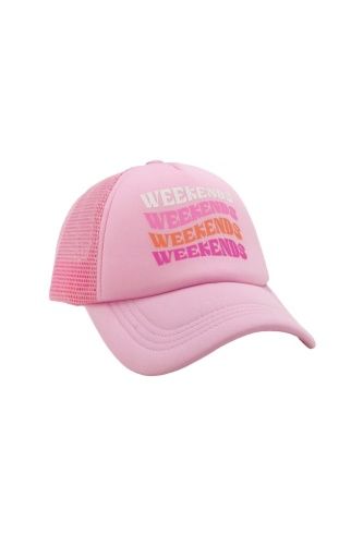 WEEKENDS TRUCKER HAT, Color: FAIRY TALE PINK, Size: TODDLER