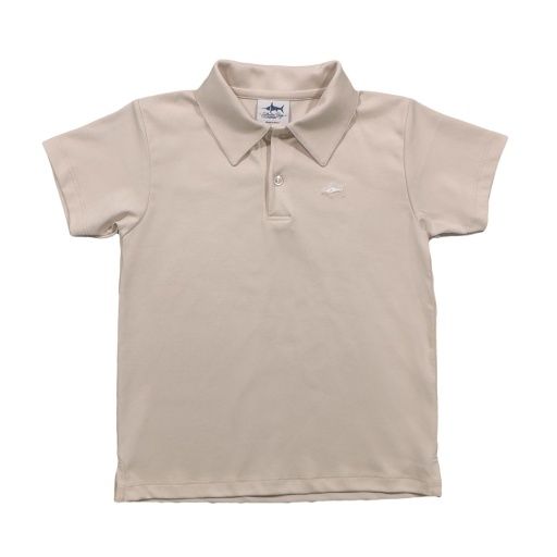 SBC SIGNATURE SS PIMA POLO, Color: SAND, Size: 2t