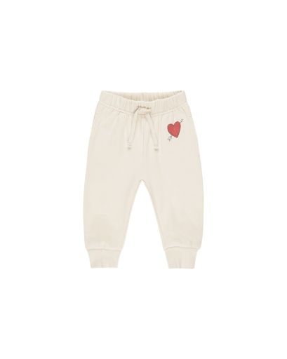 RELAXED FLEECE SWEATPANT || CUPID, Color: NATURAL, Size: 3-6M