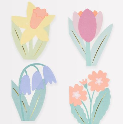 spring flower napkins