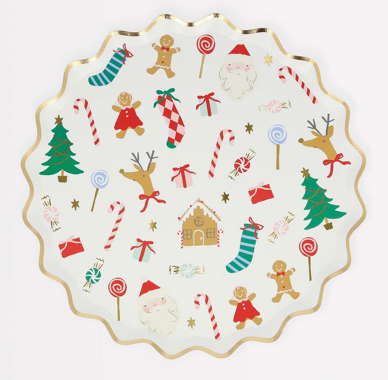 jolly christmas side plates