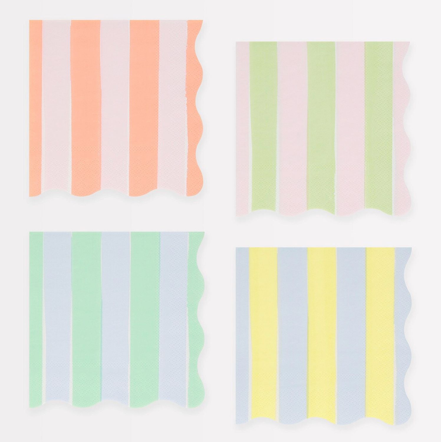 pastel stripe small napkins