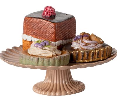 cakes and cakestand, mini