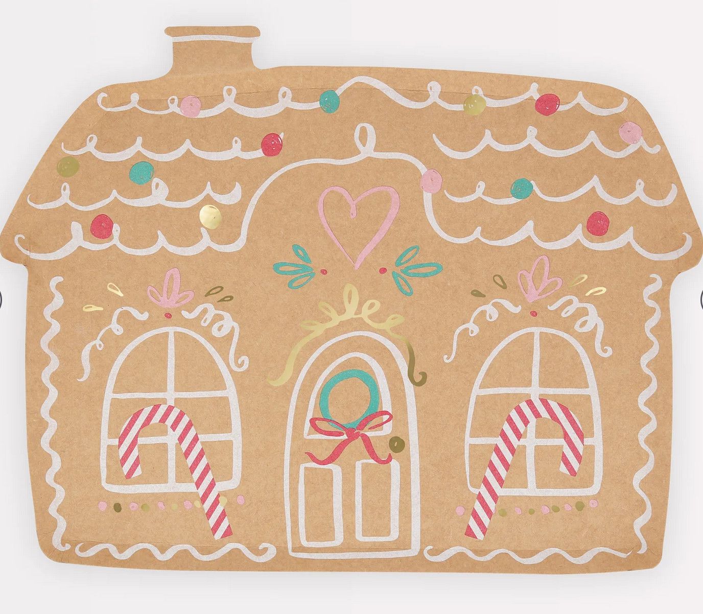 gingerbread house plates